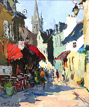 Street Scene, Concarneau, France