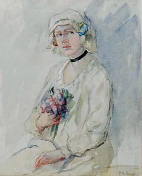 Lady with Wildflowers