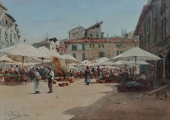 Italian Market Scene