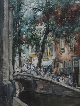 Dutch Canal Scene
