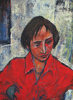 Portrait of a Man with Red Shirt