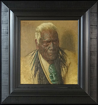 A Chieftain of the Arawa Tribe Wharekauri Tahuna Aged 102, A Noble Relic of a Noble Race,
