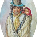 Maori Wahine with Baby 'Ranga' Hawera