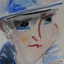 Lady with a Blue Hat