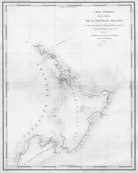 Carte generale de la partie de la Nouvelle Zelande, reconnue par le Capitaine de Fregate Dumont D'Urville