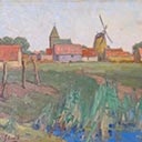 Dutch Village with Windmill