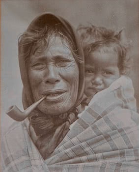 Heni Pawhatai with Grand Daughter Mehon Taiapa