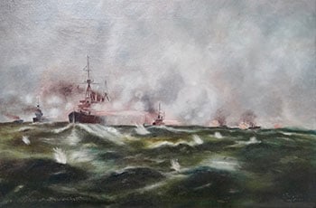 HMS New Zealand in Action, 29 August 1914, Battle of Heligoland