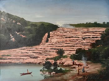 The Pink & White Terraces - A Pair