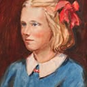 Young Girl with Red Bow