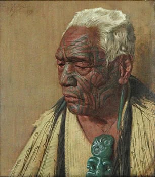 A Chieftain of the Arawa Tribe - Wharekauri Tahuna