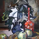 Still Life with Red Decanter