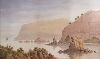 Coastal Scene with Cliffs