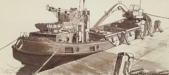 Dredge at Tayport - Town in Scotland