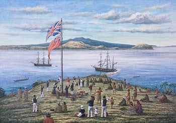 A Reconstruction of the Founding of Auckland Ceremony, September 18, 1840