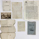A collection of military ephemera including personal letters from Rev. William Francis - two from World War I, 1915 (Gallipoli)
