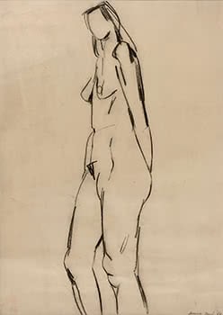 Standing Nude and Seaated Nude - A pair