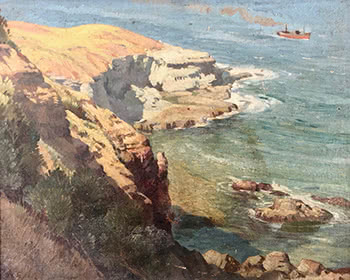 Coastal Heads with Steam Boat