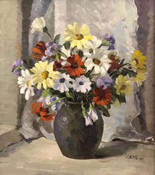 Still life with Daisies - Urban Landscape verso