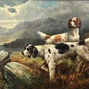 Black Game Shooting Scotland & Hunting Scene - A pair of works
