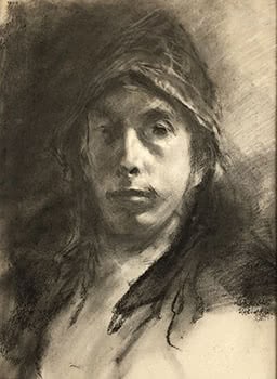 Man in a Souwester (Study for 'The Orphans')