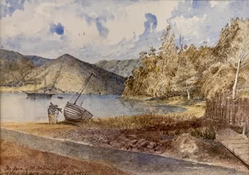 The Grove (Mr Beauchamp's) at the bottom of Queen Charlotte Sound