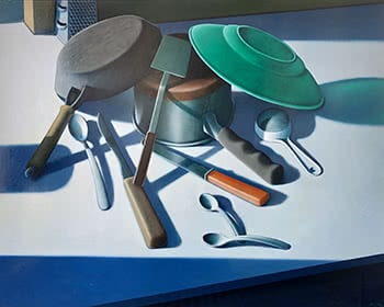 Large Still Life with Green Plastic Plate, 1993