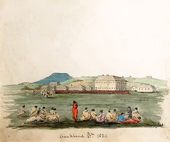 Albert Barracks, Auckland, 1850