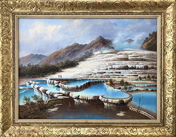 The White Terraces with Two Figures