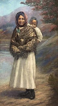 Maori Woman with Child