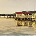 Boatsheds at Evan's Bay, Wellington