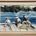 Boys Fishing - Leigh Wharf