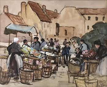 Market Scene, France