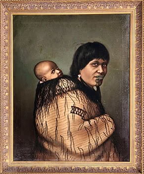 Maori Cheftainess & Child