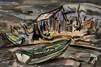 Boats by the Old Boatshed