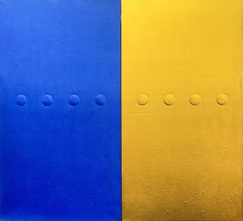 Relative Size: Fusion, diptych, 1996