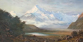 Mount Cook with Surveyors' Camp
