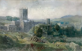 St David's Cathedral and the Bishop's Palace, Pembroke, Wales