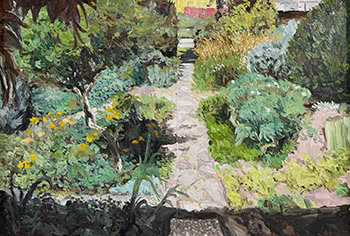 Untitled Diptych, 1988 (The First Garden Painting)
