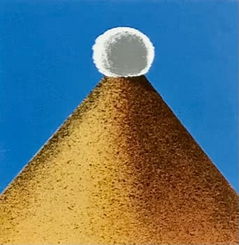 Untitled (Taranaki with Circular Cloud), 1972