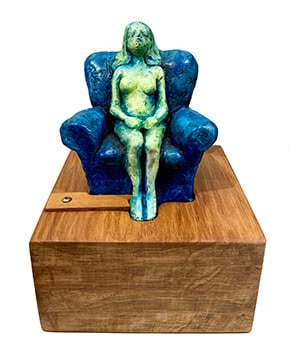 Nude in Blue Chair