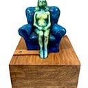 Nude in Blue Chair