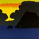 Sunset Rocks and Sea