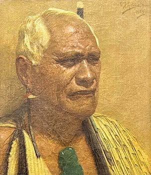 Maori Chief with Hei-Tiki