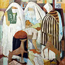 Figures in a Market Place, Morocco, 1926