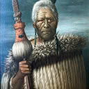 Portrait of Harawira Te Mahikai, Chief of the Ngati Kahungunu Tribe,