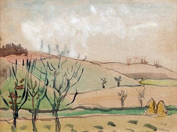 Fields With Haystacks and Trees