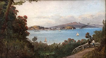 Auckland Harbour from Parnell Rose Gardens