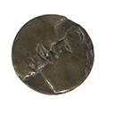 Untitled, Two-Sided Bronze Medallion, 1990