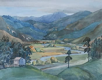 Landscape with Woolshed